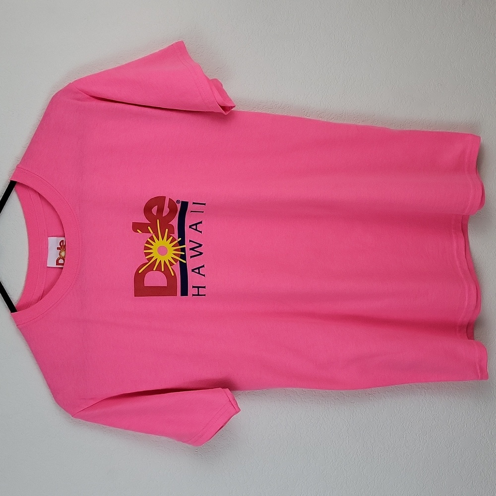 Dole Hawaii Pineapple Plantation Hot Pink Shirt